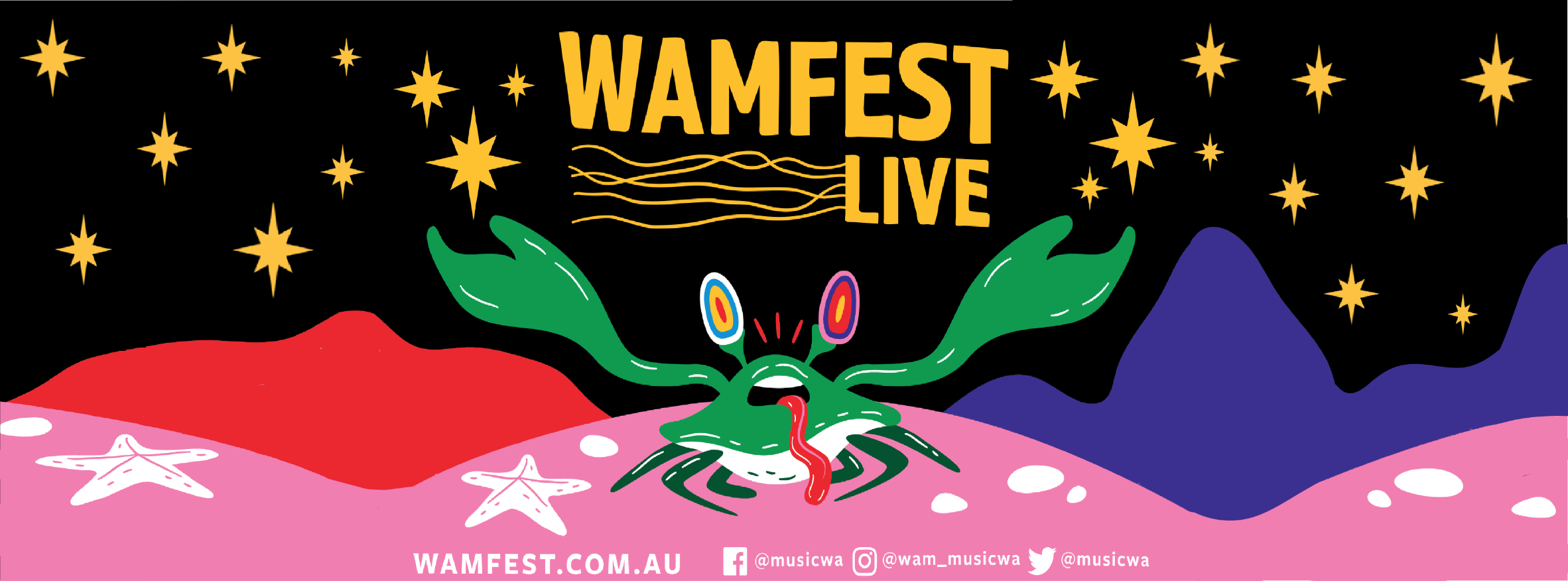 WAM Fest – FREE entry – 2 x stages – feat. The Floors, New Talk + 13 more bands